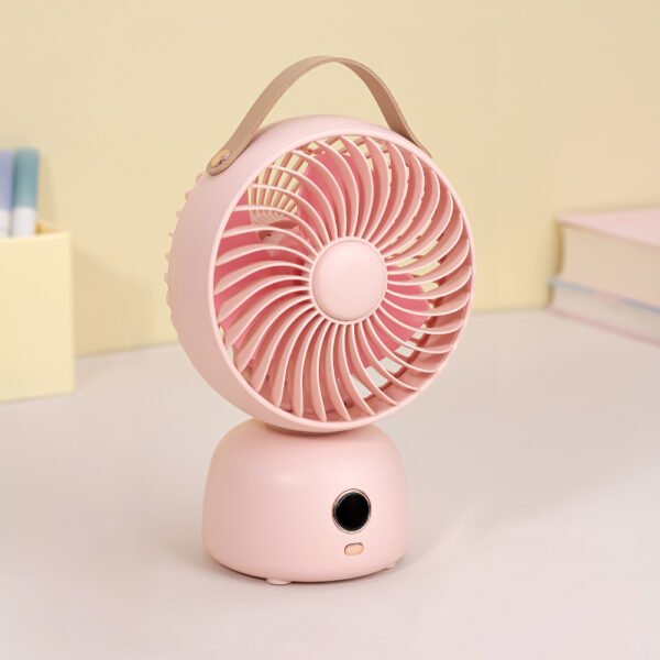 Custom Rechargeable Desktop Fan with LCD Display - 图片 6