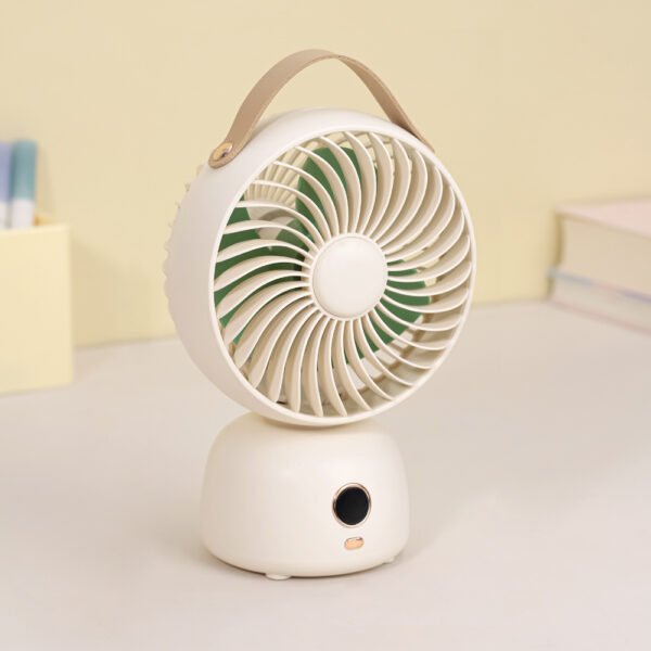 Custom Rechargeable Desktop Fan with LCD Display - 图片 8