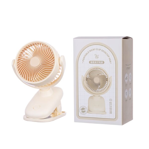 Wireless Portable Loop With Clip 180° Oscillating Mini Clip Fan - Image 6