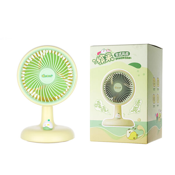 2024 USB Rechargeable Small Table Fan With Stepless Wind Speed Adjustments - 图片 5