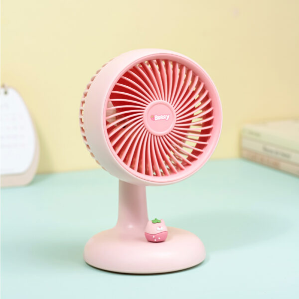 2024 USB Rechargeable Small Table Fan With Stepless Wind Speed Adjustments - 图片 6