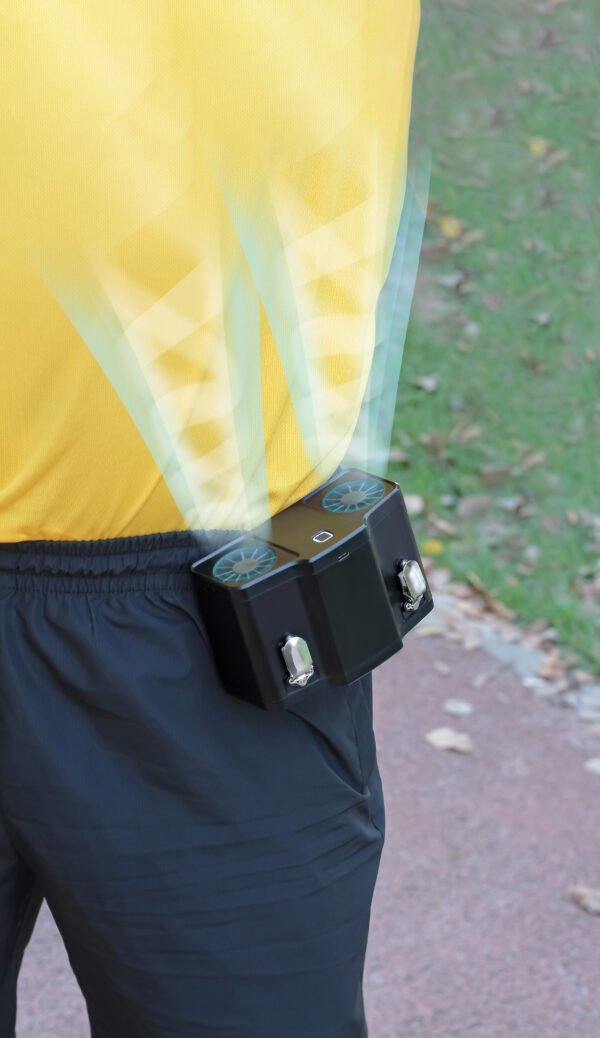 Outdoor Strong Wind Waist Fan with 20000mAh Lithium Battery - Image 6