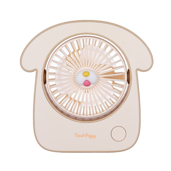 2024 Kawaii Kids Animal Bread Puppy Style Portable Fan Small Table Fan - Image 3