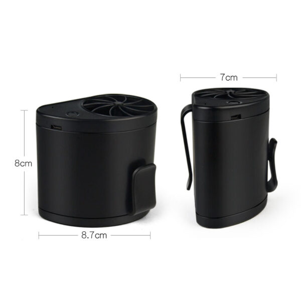 2 In 1 Portable Table Fan Battery Operated Waist Clip Fan with Desk Holder - 图片 3