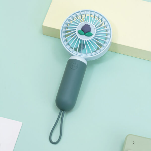 USB Rechargeable Handheld Fan with Fruit Drip Decoration - 图片 9