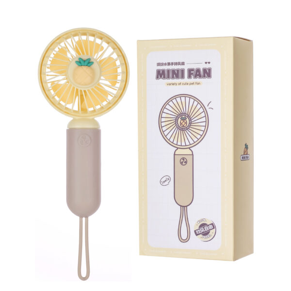 USB Rechargeable Handheld Fan with Fruit Drip Decoration - 图片 10