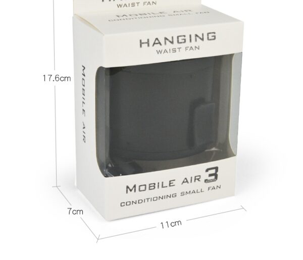 2 In 1 Portable Table Fan Battery Operated Waist Clip Fan with Desk Holder - 图片 4