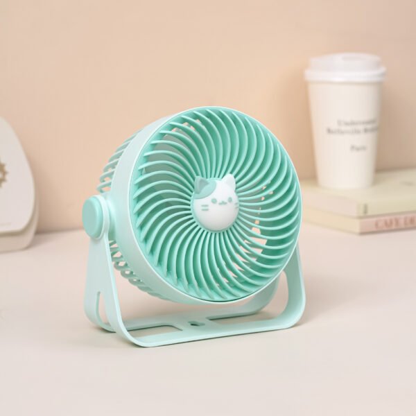 2024 New Fashion Wall-mounted Table Fan Desktop Fan with Cat Decoration - Image 8