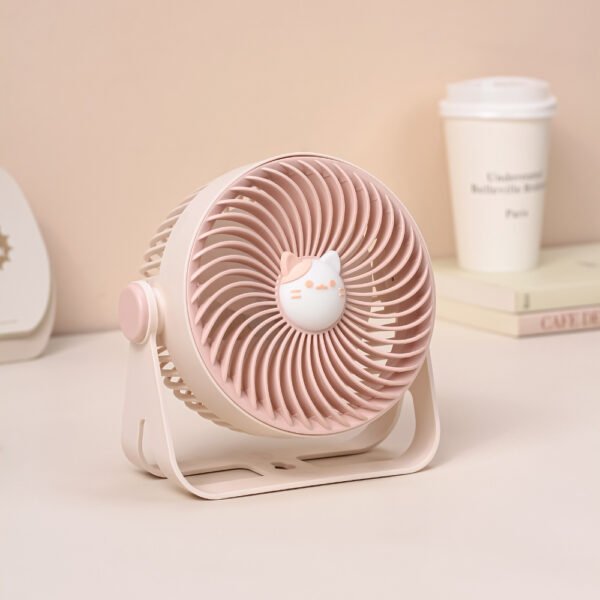 2024 New Fashion Wall-mounted Table Fan Desktop Fan with Cat Decoration - Image 7