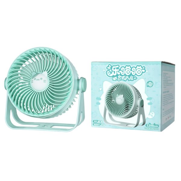 2024 New Fashion Wall-mounted Table Fan Desktop Fan with Cat Decoration - Image 5